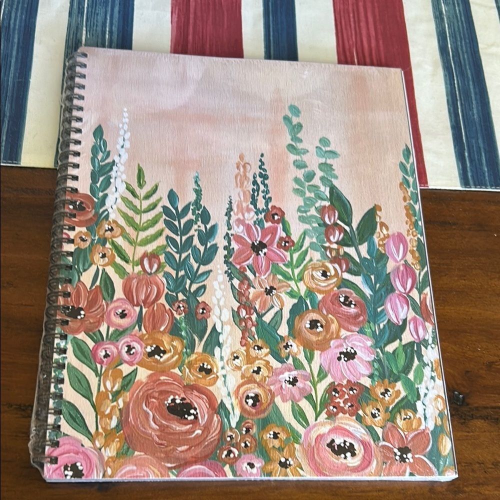Elyse Breanne Floral Spiral Notebook new
